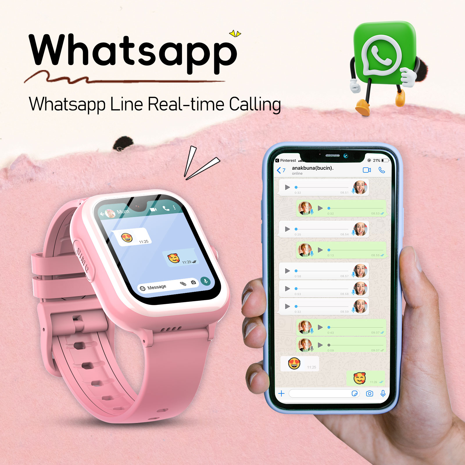 Wonlex KT31 Kids SmartWatch wi - đánh giá và giá Smartwatch Watch Whatsapp