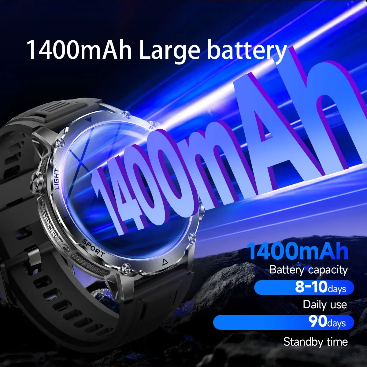 Brand+1400mAh Big Battery Smar - đánh giá và giá Smartwatch Branded Watches For Men