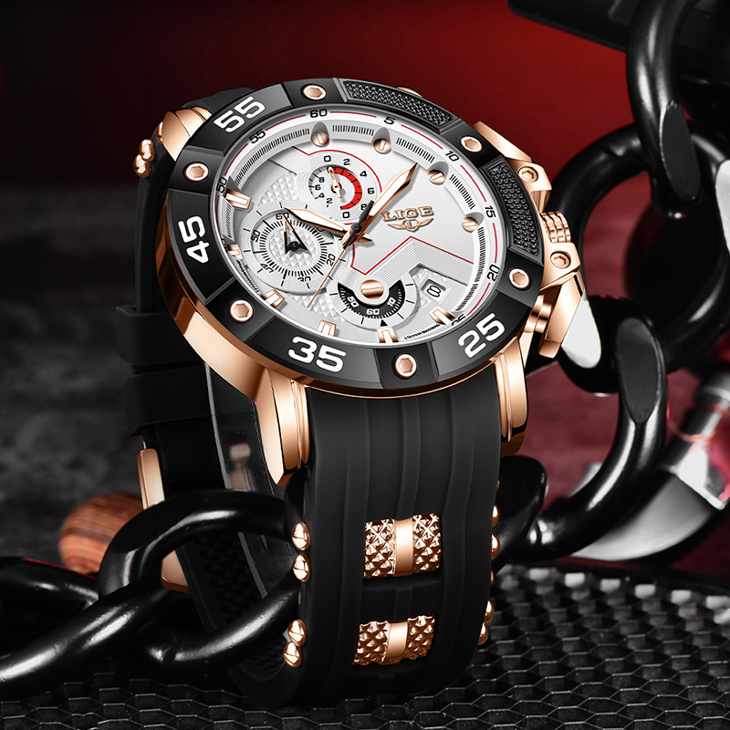 LIGE quartz Top brand luxury w - đánh giá và giá Smartwatch Branded Watches For Men