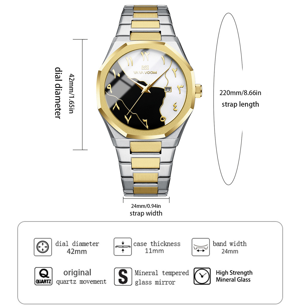 Top Brand Men Watch Marble Dia - đánh giá và giá Smartwatch Branded Watches For Men
