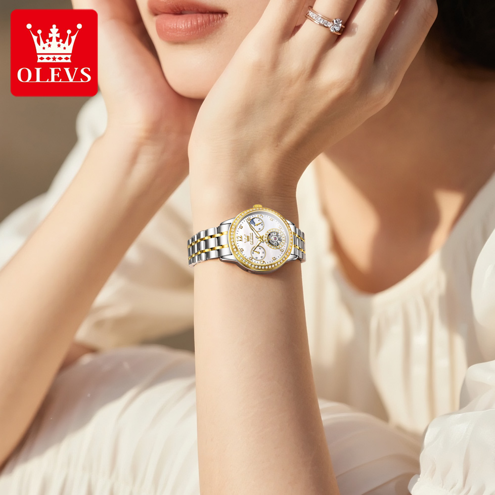 OLEVS Automatic Watch For Wome - đánh giá và giá Skeleton Mechanical Watch