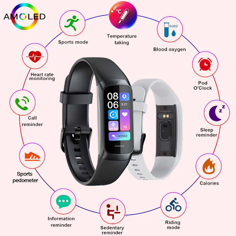 LIGE 1.1 Inch Amoled Heart Rat - đánh giá và giá Smartwatch Health Watches For Men
