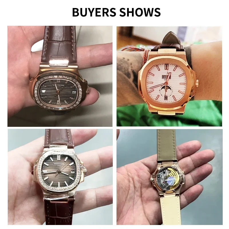 High Qualit Cowhide Watch Stra - đánh giá và giá Patek Philippe Watch Nautilus