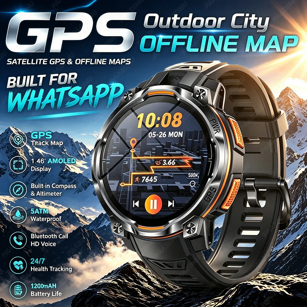 2026 New GPS Offline Map Smart - đánh giá và giá Smartwatch Watch Whatsapp