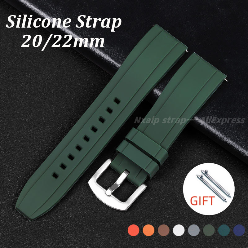 20mm 22mm Silicone Watch Band  - đánh giá và giá Watches Rolex Smartwatch