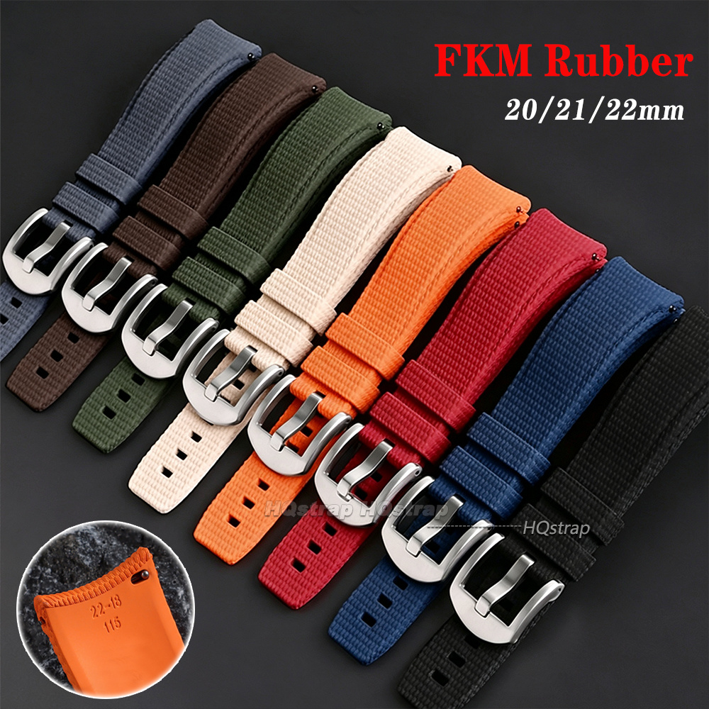 FKM Rubber Watch Strap 20mm 21 - đánh giá và giá Watches Rolex Smartwatch
